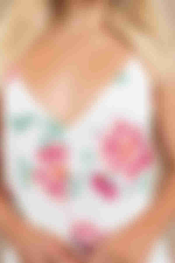 MinkPInk Mini Petals Floral Romper - Multi