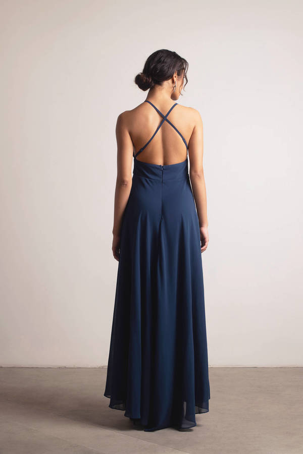 Light Blue Maxi Dress - Tie-Back Dress - Flutter Sleeve Dress - Lulus