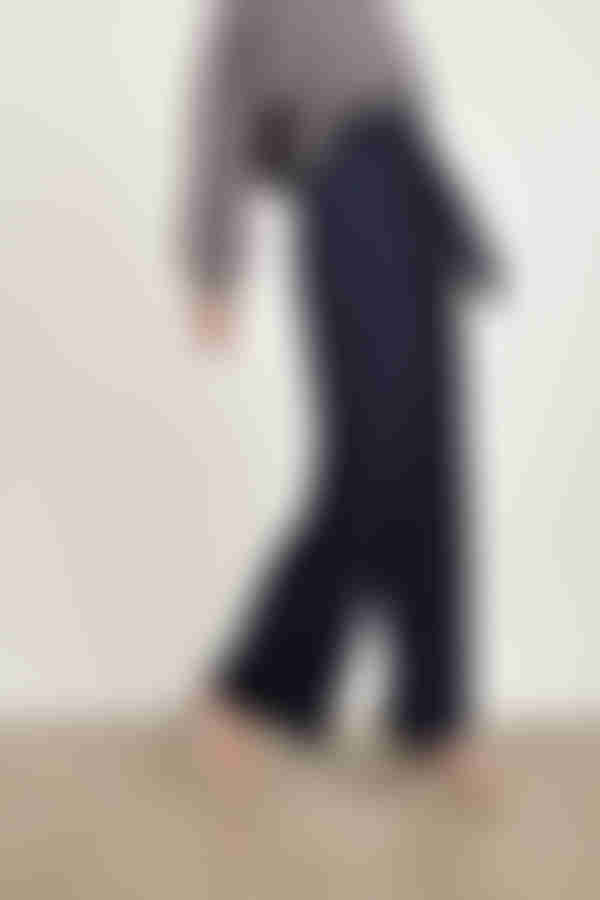 Pure Success Paperbag Pants - Navy