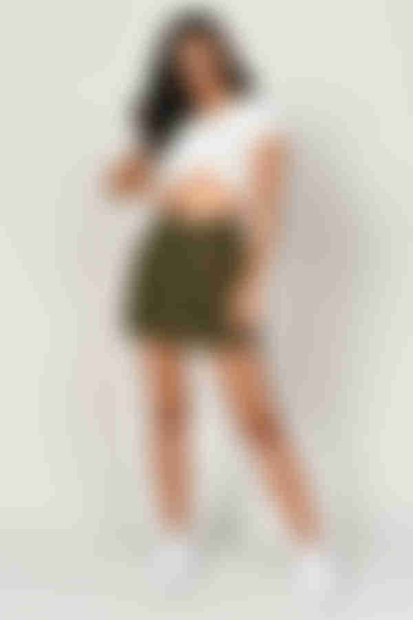 Cadet Marsha Utility Mini Skirt - Olive