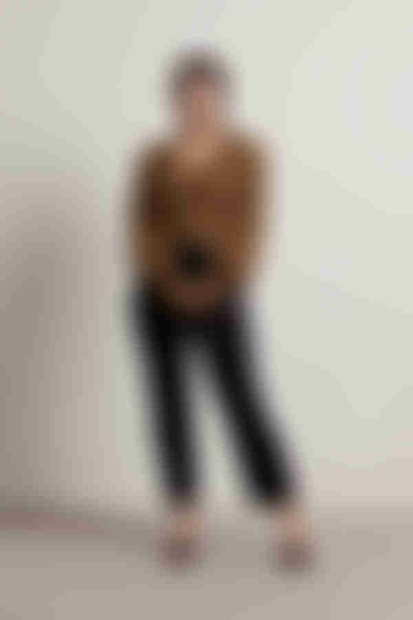 Caffeine Addict Balloon Sleeve Cardigan - Olive