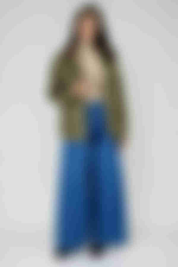 Easy Breezy Button Down Suede Jacket - Olive