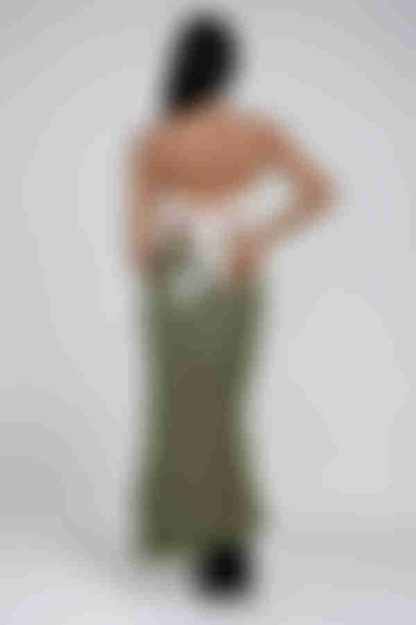 Free Spirit Flared Maxi Skirt - Olive