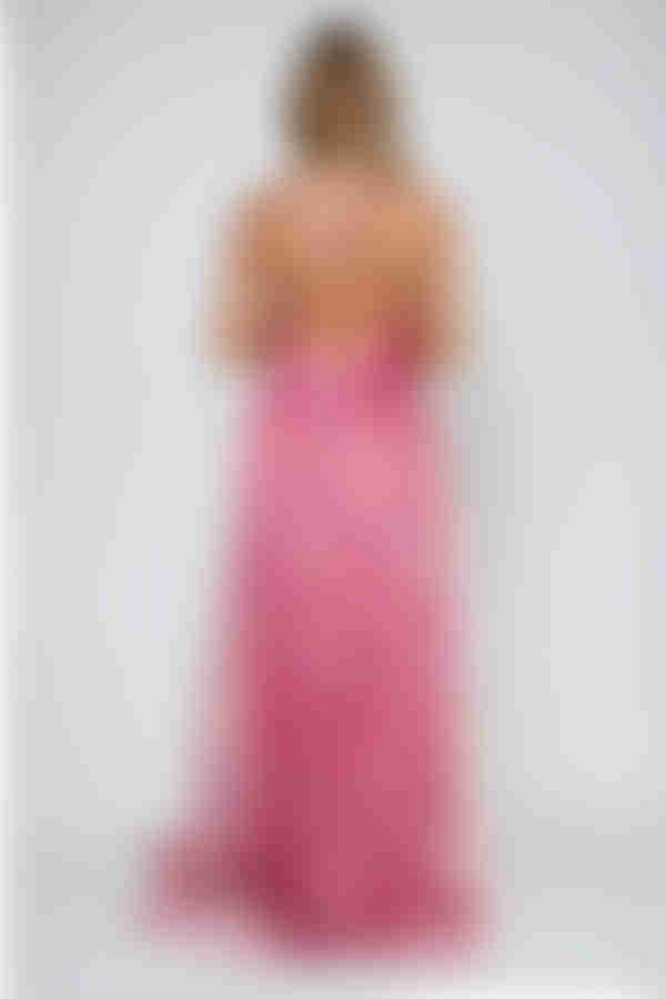 Soft Temptation Floral Sweetheart Maxi Dress - Pink