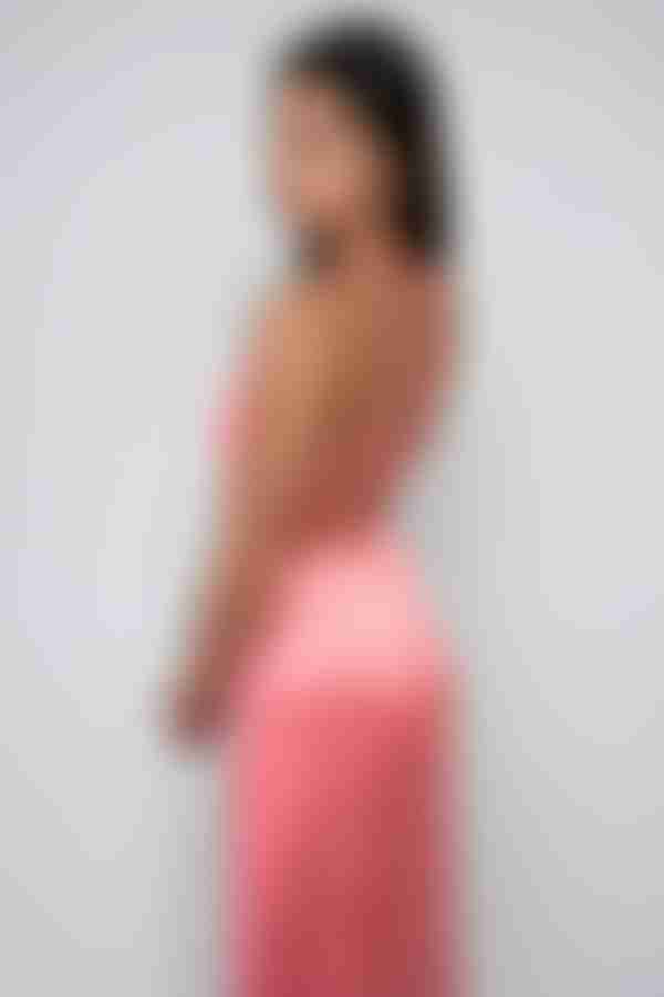 Sweet Relief Halter Cut-Out Midi Dress - Pink