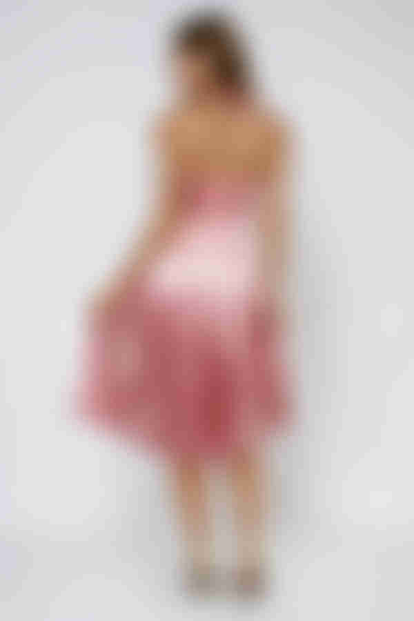 Sweet Trouble Halter Bodycon Midi Dress - Pink