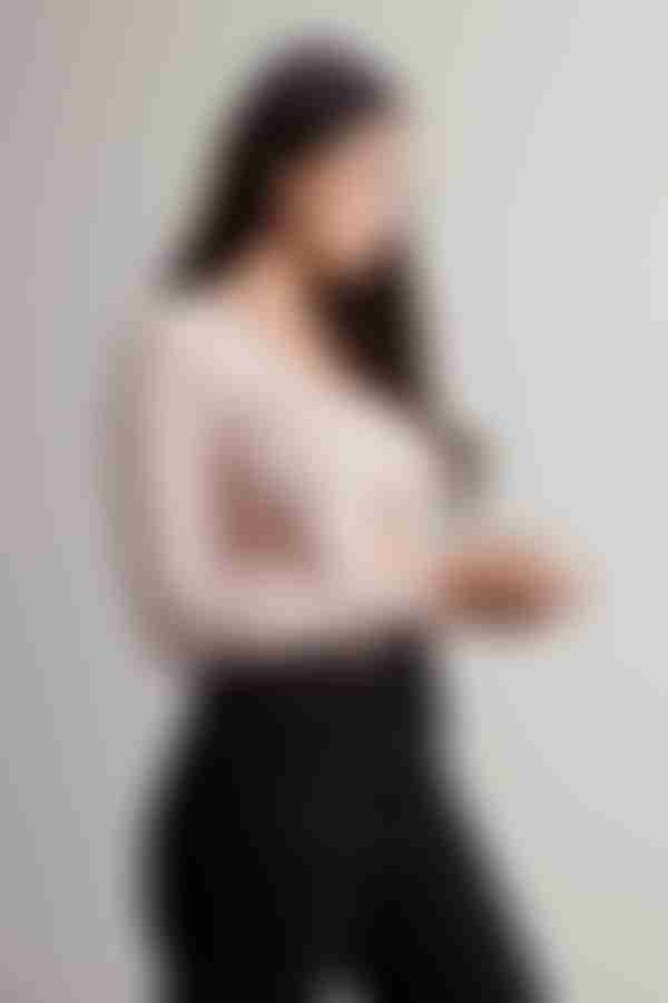 Skye Crop Cardigan - Powder Pink