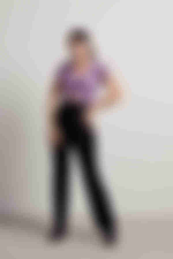 Feminine Touch Crop Top - Purple