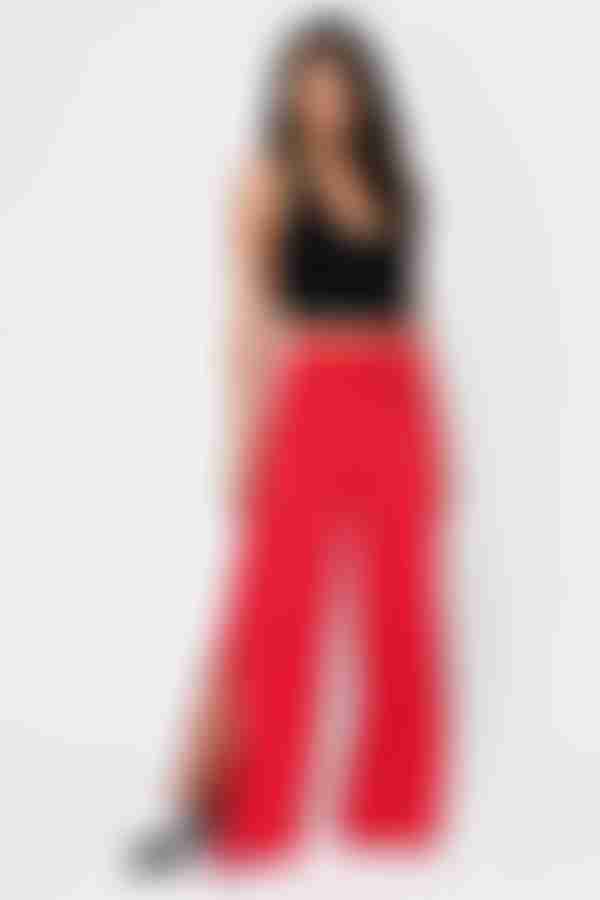 Snap Out Of It Drawstring Sweatpants - Red
