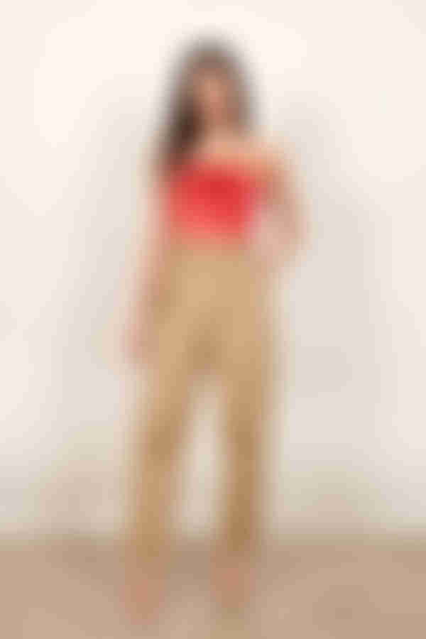 Valencia Crop Top - Red