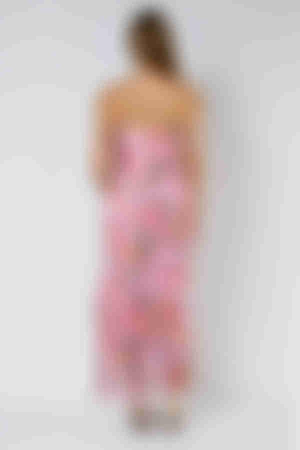 Sweet Romance Strapless Ruffled Maxi Dress - Rose Lavender