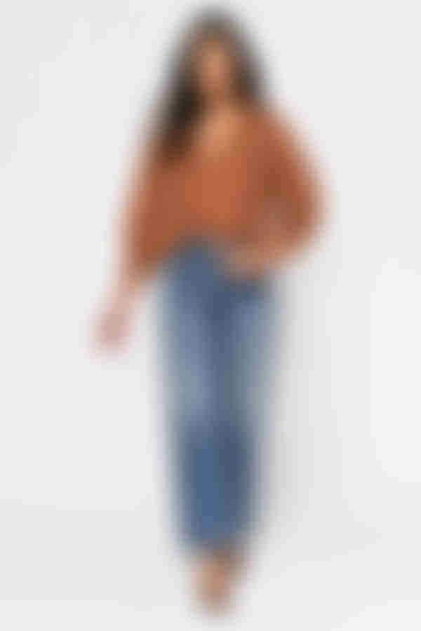 Etta Stripe Blouse - Rust