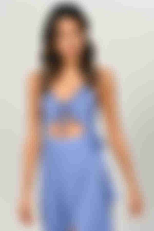 Belle Cutout Wrap Maxi Dress - Slate