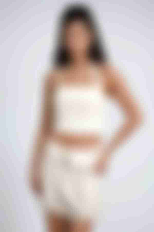 Runway Ready Halter Top - Stone Beige