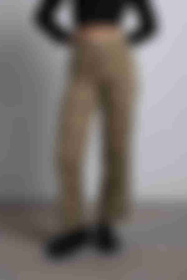 So Wavy Straight Leg Pants - Tan Multi