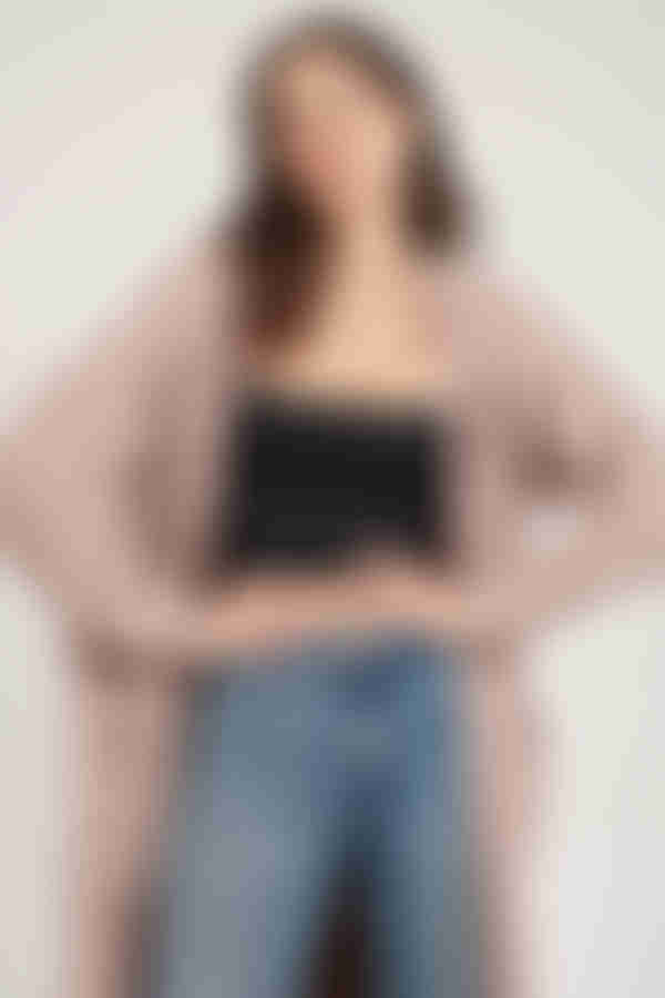 Dakota Longline Cardigan - Taupe