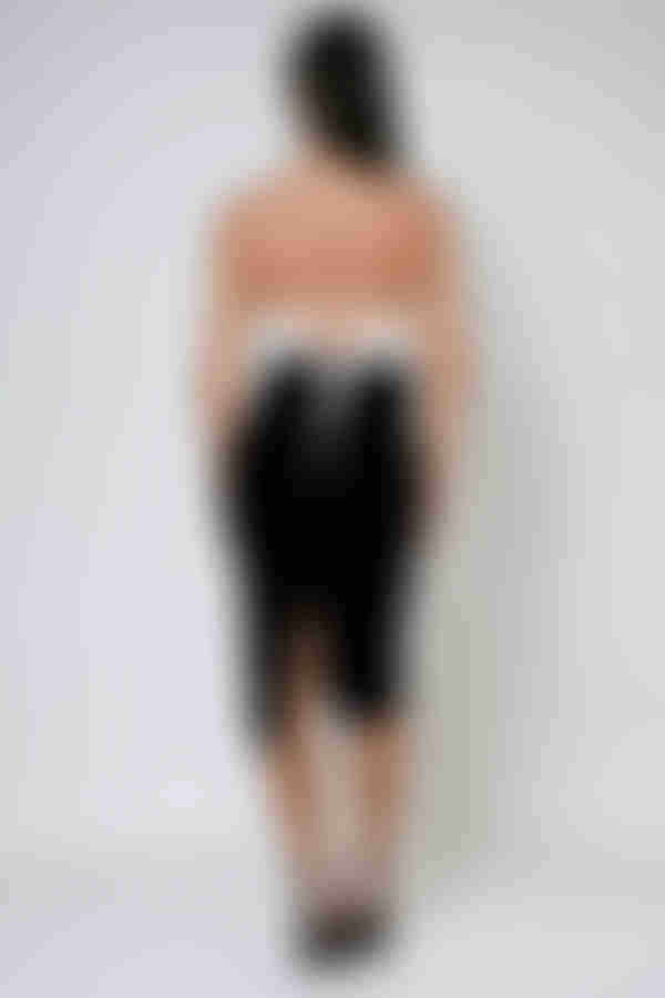 Velvet Crush Sequin Floral Midi Dress - White/Black