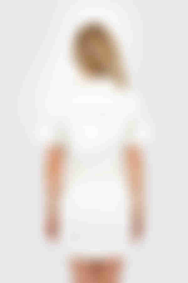 Gianne Belted Button Up Mini Dress - White