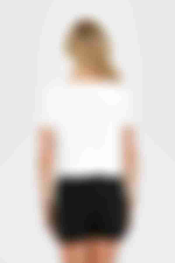 Kaiya Cropped Tee - White