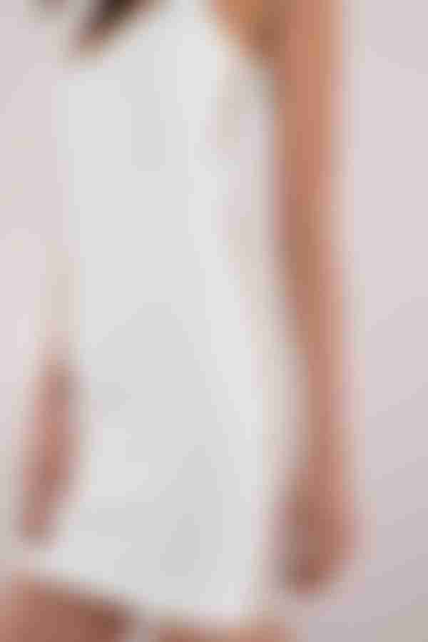 Lisa Side O-Ring Bodycon Mini Dress - White