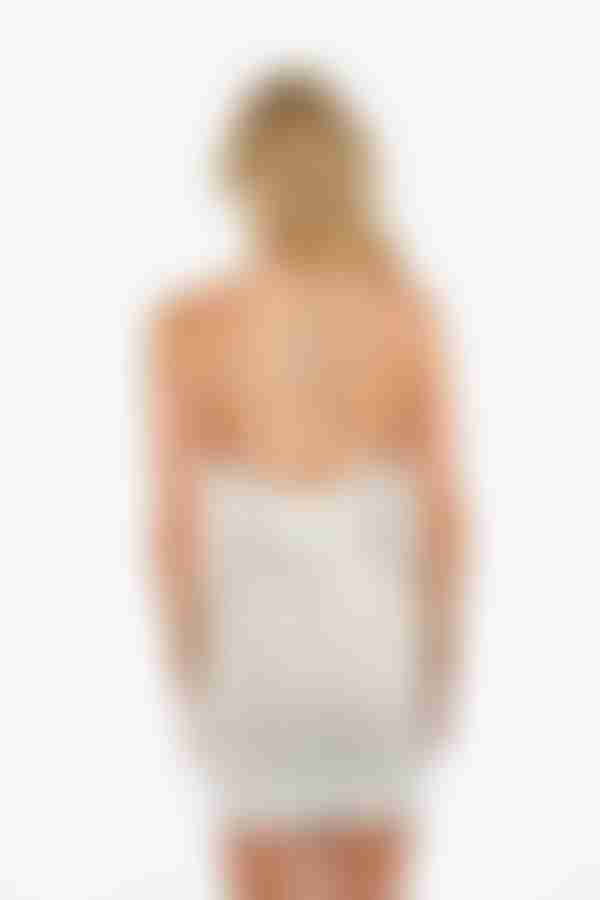 Monina Lace Corset Mini Dress - White