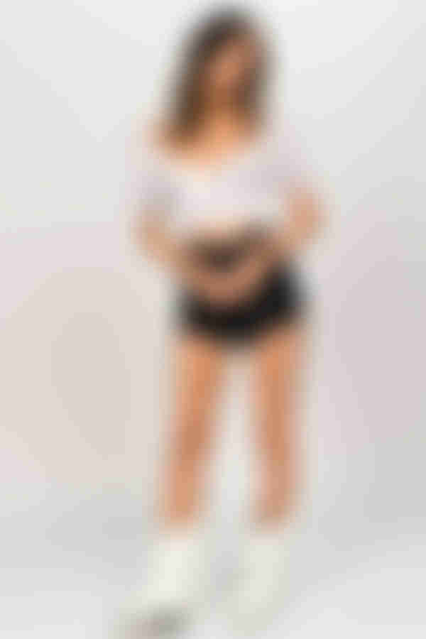 Davina Crop Top - White Multi