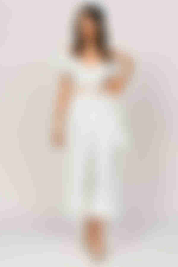 Lynn Crop Top - White Multi