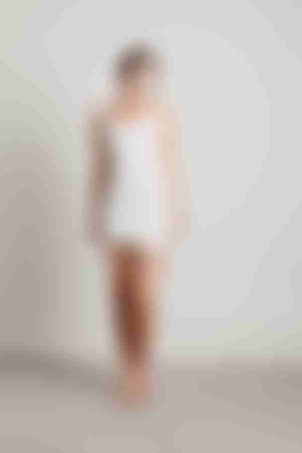 Vaea Cross Back Bodycon Mini Dress - White