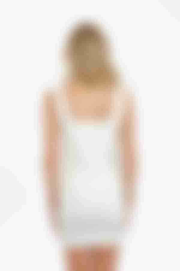 Ximena Square Neck Bodycon Mini Dress - White