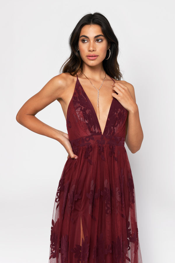 Floral Lace Racerback Maxi Dress - Ready-to-Wear 1AAWVX