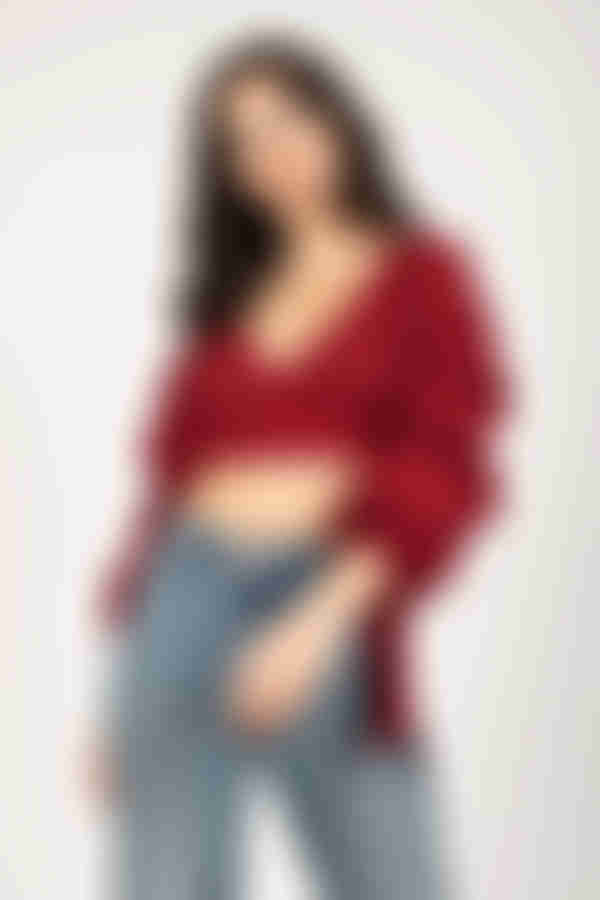 Kamala Crop Top - Wine