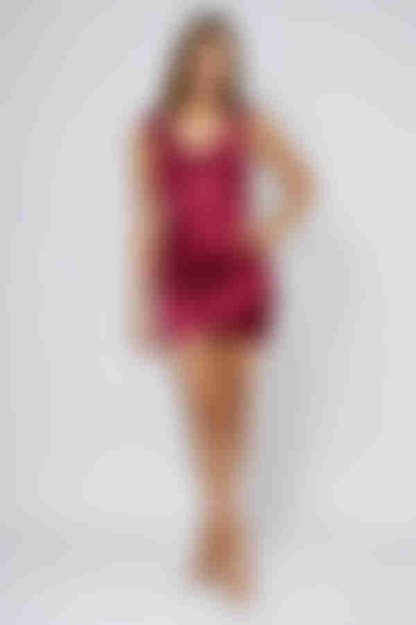 Too Fab Off Shoulder Bustier Mini Dress - Wine