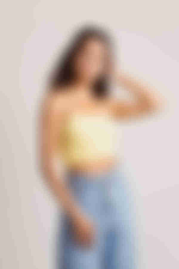 Countless Memories Crop Top - Yellow