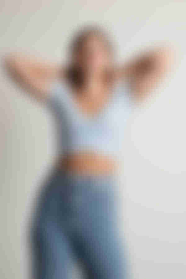 Kacie Crop Top - Baby Blue