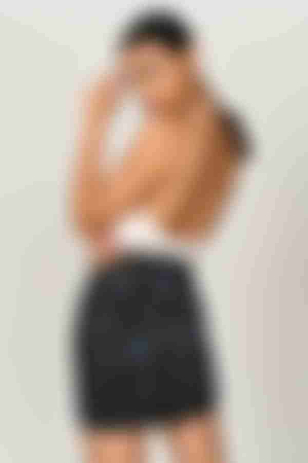 Eli Floral Mini Skirt - Black Multi