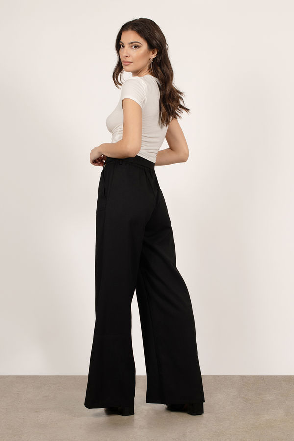 Paperbag Waist Wide Leg Pants