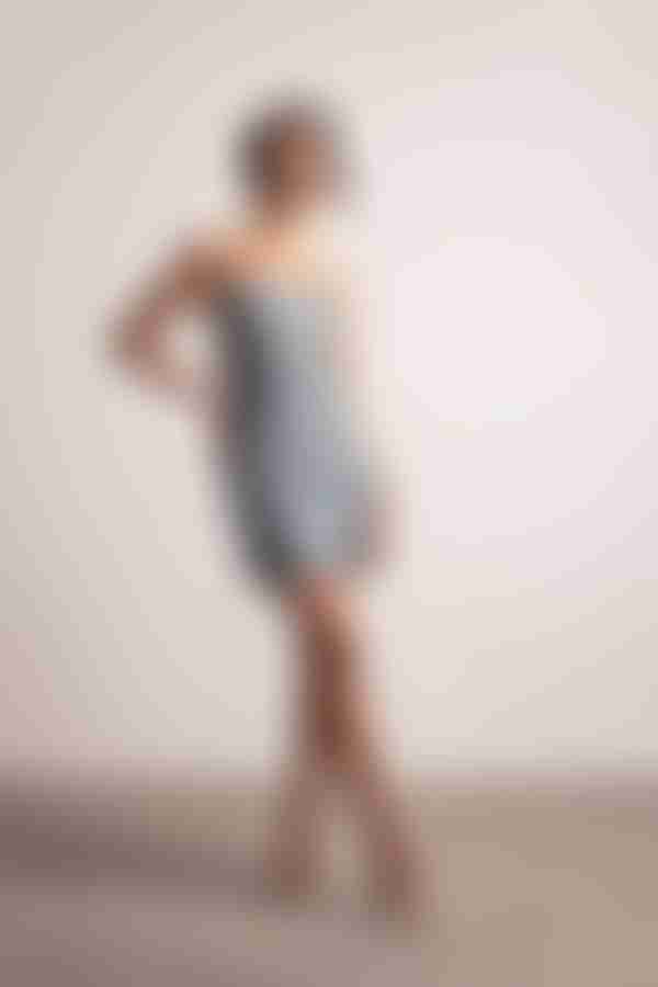 So Into You Backless Satin Mini Dress - Mocha