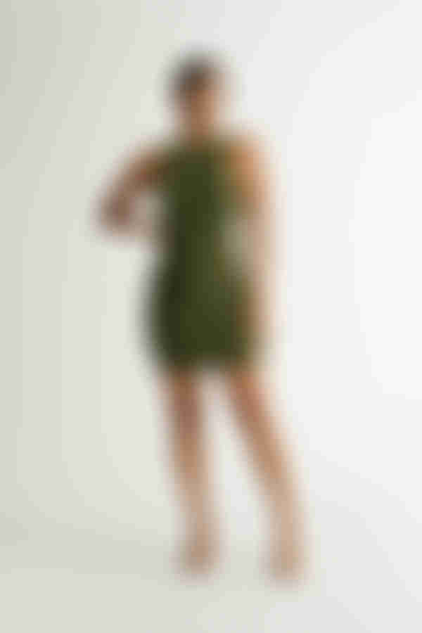 Dizzying Open Back Bodycon Mini Dress - Black