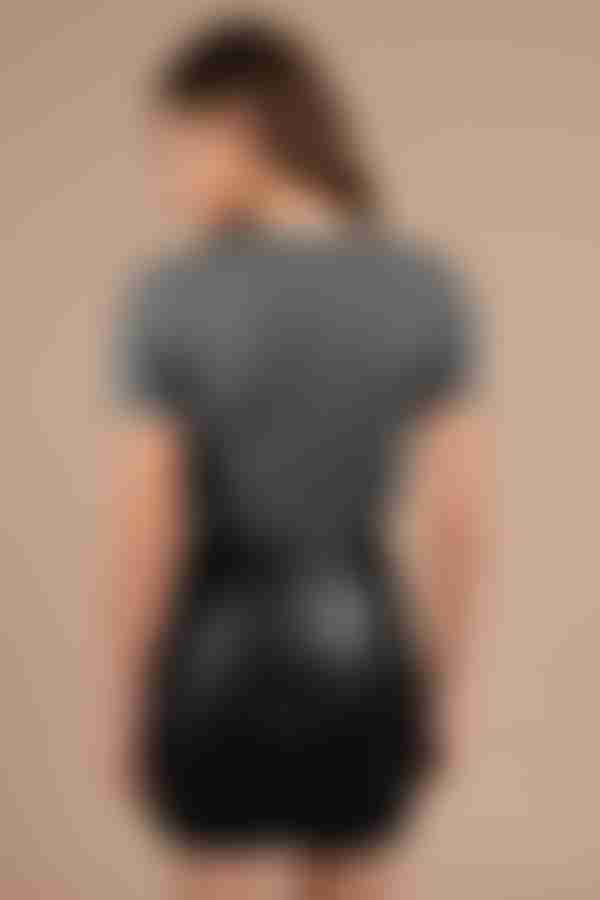 Knot It Up Crop Top - Grey