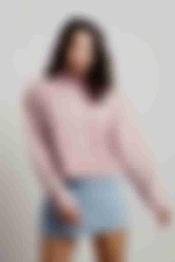 Extra Passion Marbled Turtleneck Sweater - Pink Multi