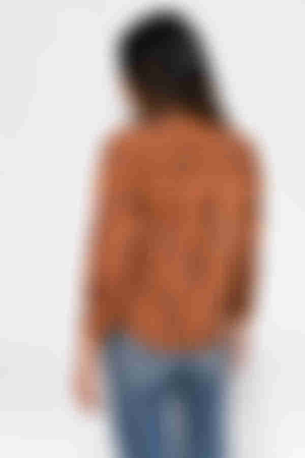 Etta Stripe Blouse - Rust