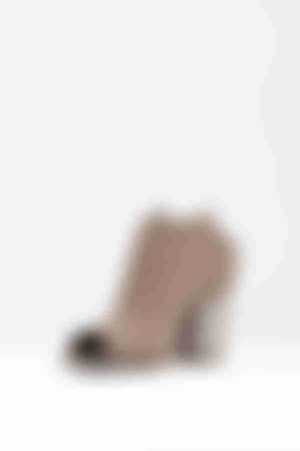 Dolce Vita Noa Peep Toe Heels - Taupe Nubuck