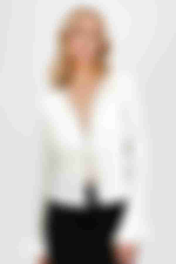 Amaia Front Tie Blouse - White