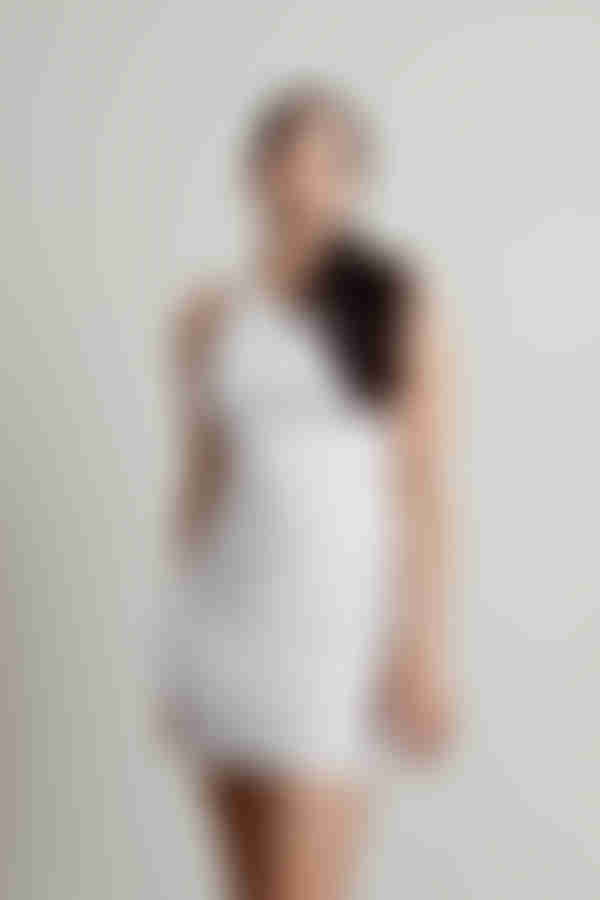 Brianna Open Back Bodycon Mini Dress - Black