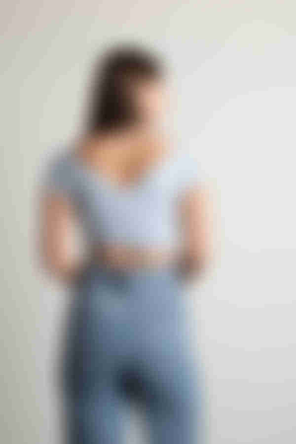 Kacie Crop Top - Baby Blue