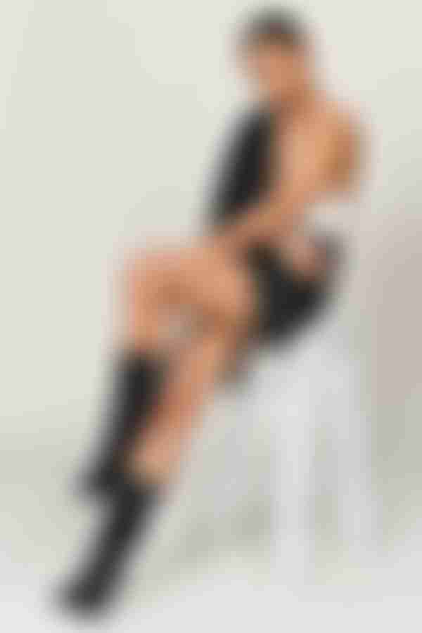 Eli Floral Mini Skirt - Black Multi