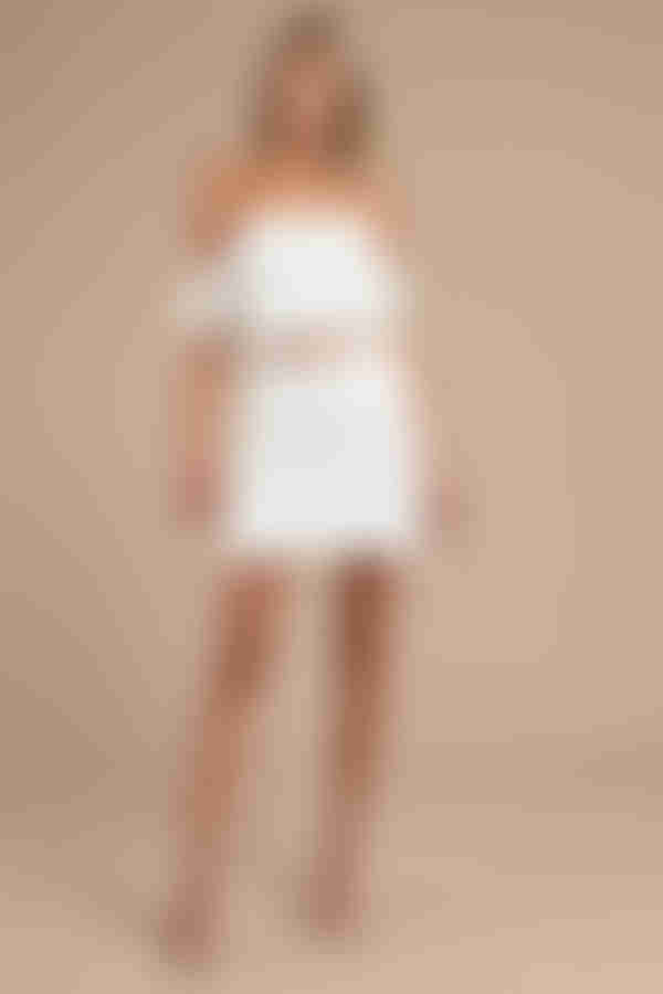 Finders Keepers Awake Lace Mini Skirt - Ivory