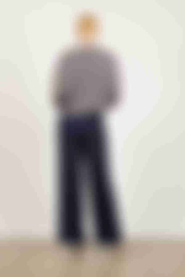 Pure Success Paperbag Pants - Navy