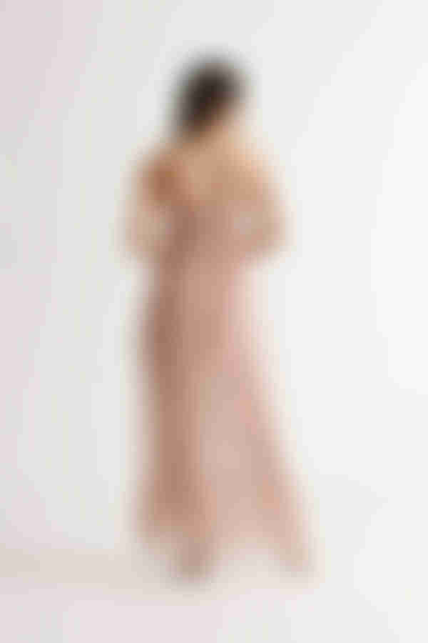 Take It All Floral Slit Maxi Dress - Pink