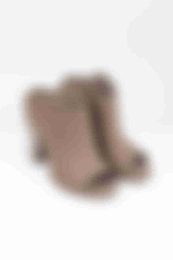 Dolce Vita Noa Peep Toe Heels - Taupe Nubuck